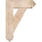 Ekena Millwork Traditional Arts and Crafts Smooth Bracket w/ Offset Brace, Douglas Fir, 7 1/2"W x 22"D x 30"H BKT0806X22X30TRA03SDF - alternate 2